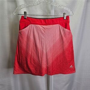 Adidas Red Coral Activewear Golf Skort Size XS